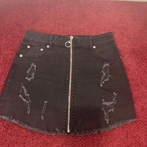 Dance & Marvel Black Denim Skirt
